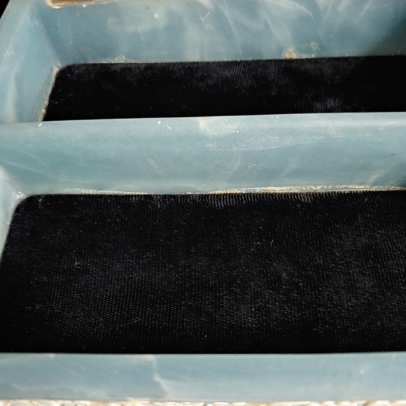 Cameo Relief Genuine Incolay Stone Jewelry Trinket - Picture 2 of 12